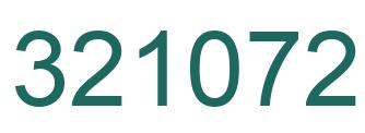 Number 321072 green image