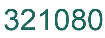 Number 321080 green image