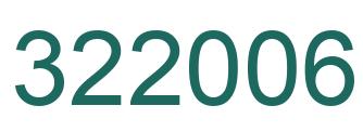 Number 322006 green image