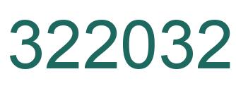 Number 322032 green image