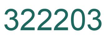 Number 322203 green image