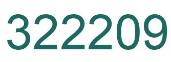 Number 322209 green image