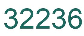 Number 32236 green image