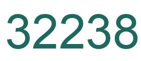Number 32238 green image