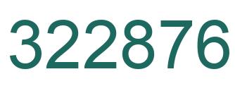 Number 322876 green image