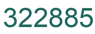 Number 322885 green image