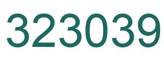 Número 323039 imagen verde