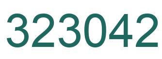 Number 323042 green image