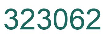 Number 323062 green image