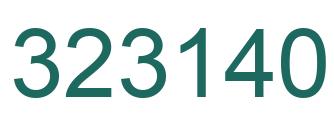 Number 323140 green image