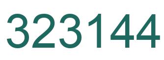 Número 323144 imagen verde