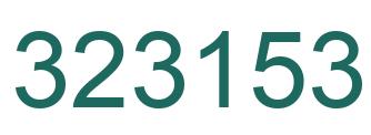 Número 323153 imagen verde