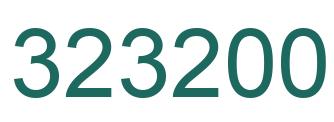 Number 323200 green image