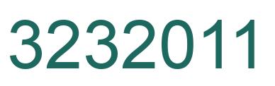 Number 3232011 green image