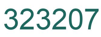Number 323207 green image