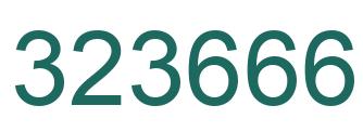Number 323666 green image