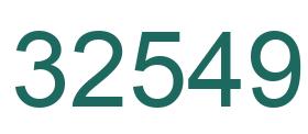 Number 32549 green image
