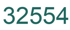 Number 32554 green image