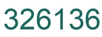 Número 326136 imagen verde