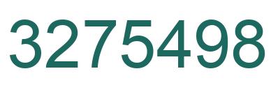 Number 3275498 green image