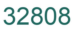 Number 32808 green image