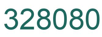 Number 328080 green image
