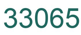 Number 33065 green image