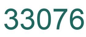 Number 33076 green image