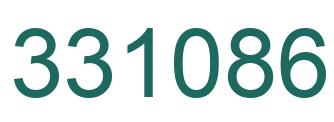 Number 331086 green image