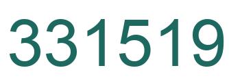Número 331519 imagen verde