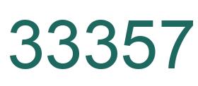 Number 33357 green image