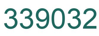 Number 339032 green image