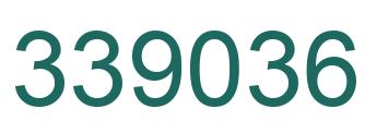 Number 339036 green image