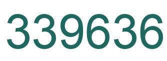 Number 339636 green image