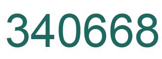 Number 340668 green image