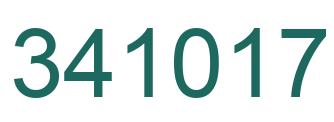 Number 341017 green image