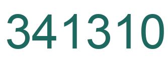 Number 341310 green image