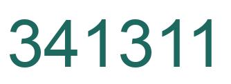 Number 341311 green image