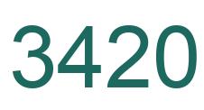 Number 3420 green image