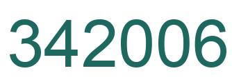 Number 342006 green image