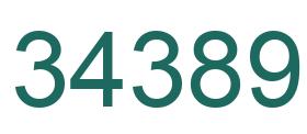 Number 34389 green image