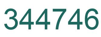 Number 344746 green image