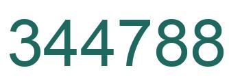 Number 344788 green image