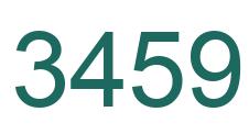 Number 3459 green image