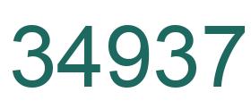 Number 34937 green image