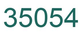 Number 35054 green image