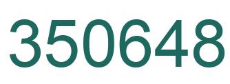 Number 350648 green image
