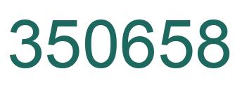 Number 350658 green image