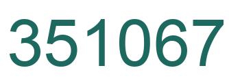 Número 351067 imagen verde