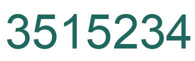 Número 3515234 imagen verde